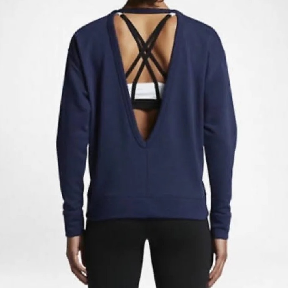 Nike Dri-Fit Sweatshirt | Navy | Size Medium